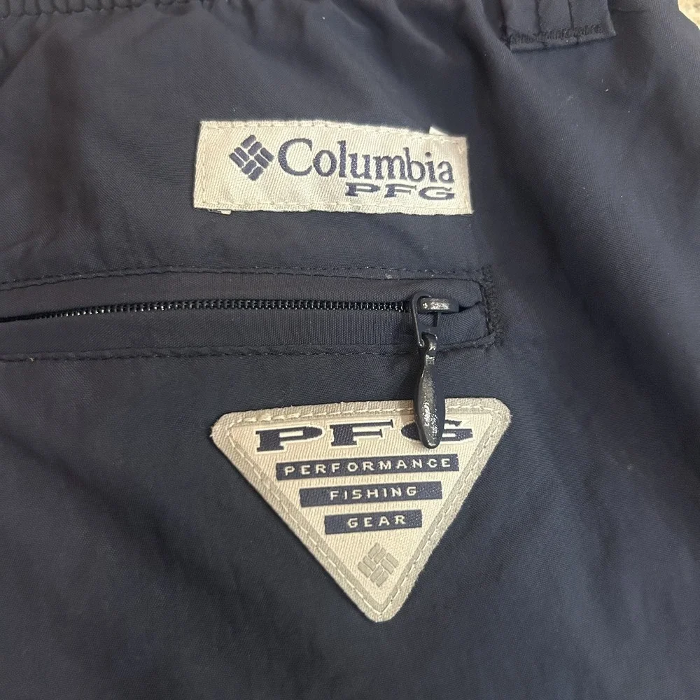 Columbia PFG Omni-Shade Men's XL Navy Blue Swim Shorts Lined Pockets